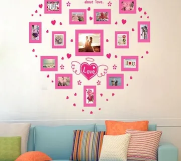 Zidna naljepnica - Love frames - cover