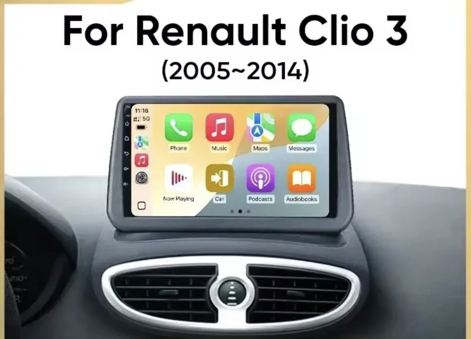 RENAULT CLIO 3 2005-2014 original ANDROID 2din RADIO MULTIMEDIJA NAVI - cover