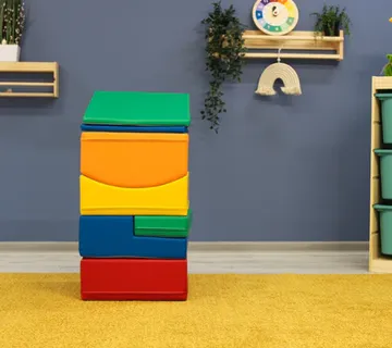 Soft Play 7 Foam Block Set - Multicolor Little Crawler - cover