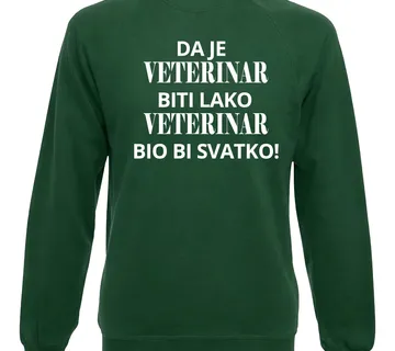 Pulover da je lako biti veterinar - cover