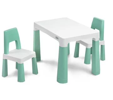 TOYZ dječji stol sa stolicama MONTI tirkizni - cover
