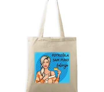 Šaljiva Platnena torba – kalorije - cover