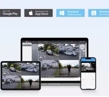 4CH VIDEONADZOR WIFI OKRETLJIVE kamere sa snimačem 2TB + MONITOR - cover