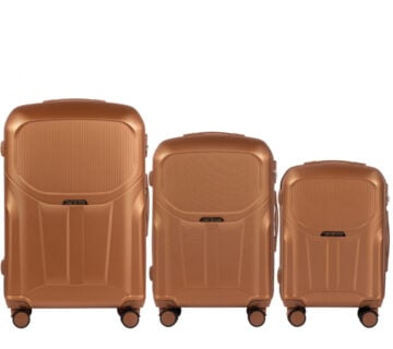 WINGS PDT01-3KPL set 3 kofera (L, M, S) smeđa - cover
