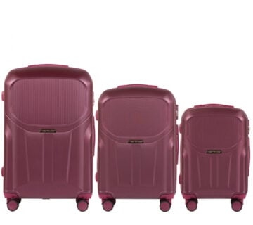 WINGS PDT01-3KPL set 3 kofera (L, M, S) Burgundi - cover