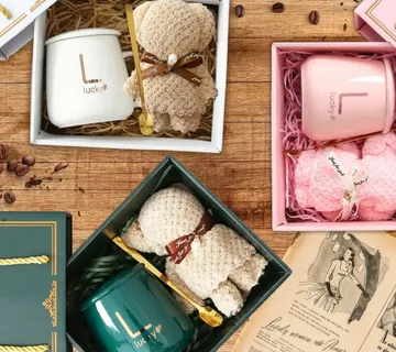 Poklon set keramičke šalice s medvjedićem - cover