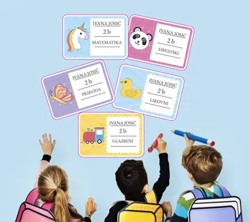 Personalizirane naljepnice za knjige i bilježnice - cover