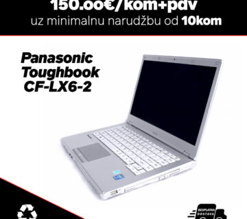 10x Panasonic ToughBook CF-LX6-2 /Intel Core i5-7300u/8GB DDR4/256GB SATA SSD/webcam/1920x1080 - cover