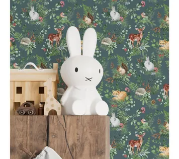 Pastelowe tapete šumski svijet zelene - cover