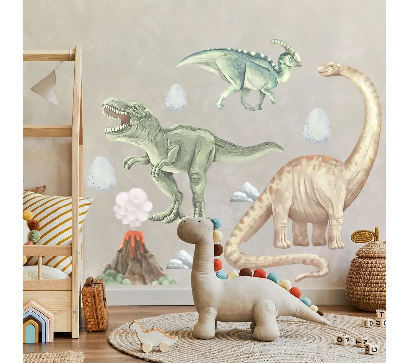 Pastelowe zidne naljepnice dinosauri 1 - cover