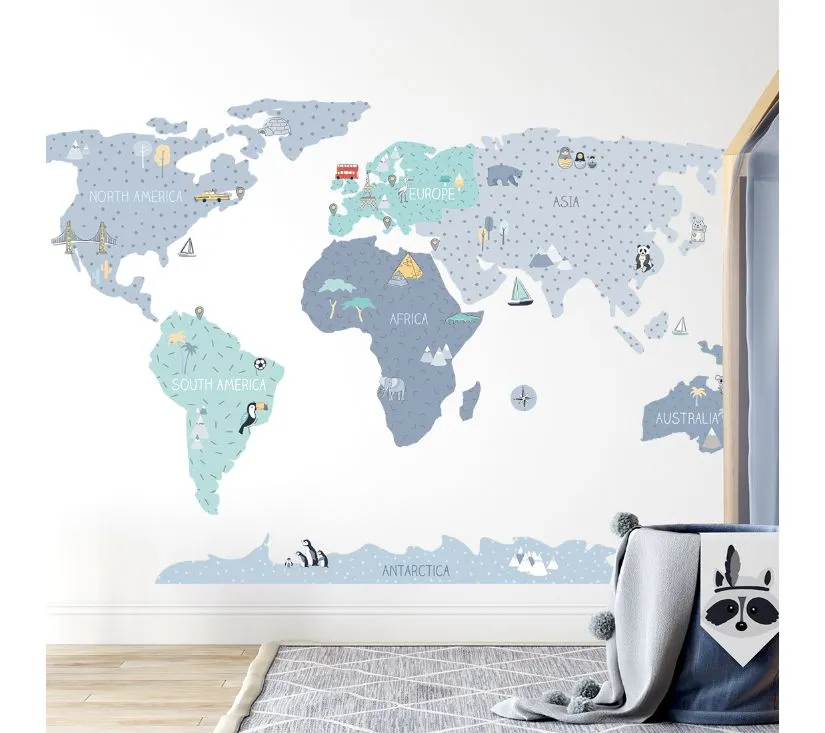 Pastelowe zidne naljepnice karta L plave - cover