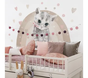 Pastelowe zidne naljepnice mačka - cover
