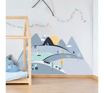 Pastelowe zidne naljepnice planine S plave - cover