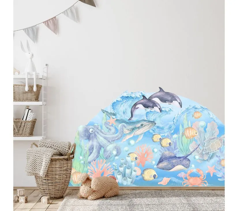 Pastelowe zidne naljepnice podvodni svijet - cover