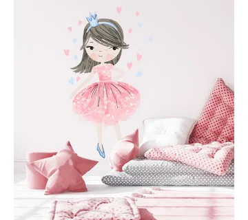 Pastelowe zidne naljepnice princeza roze - cover