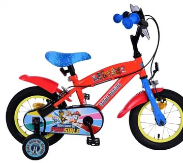 Dječji bicikl Paw Patrol 12" plavi - 2 ručne kočnice - cover