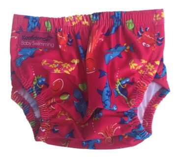 Konfidence pelena za vodu za bebe Aquanappies Sea Friends Pink - cover