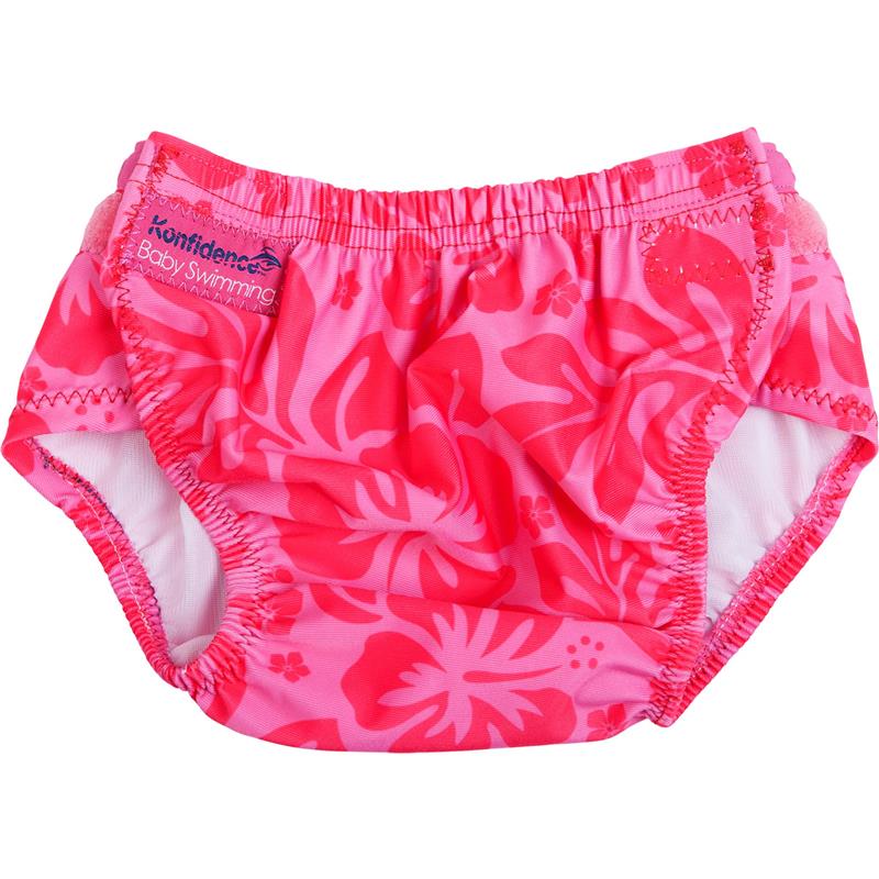 Plenica-za-plavanje-Konfidence-Aquanappy-Pink-Hibiscus