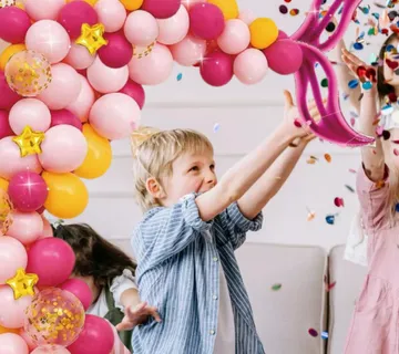 Luk od balona - Mermaid Pink - Gold - cover