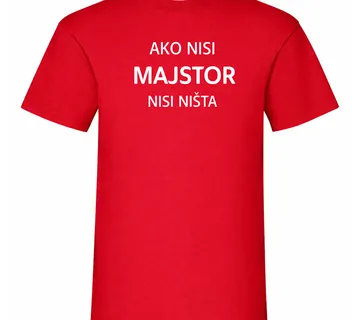 Majica ako nisi majstor - cover
