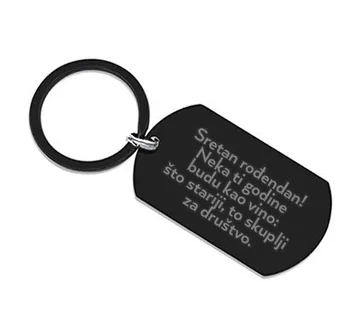 Personalizirani privjesak Vojna pločica - cover