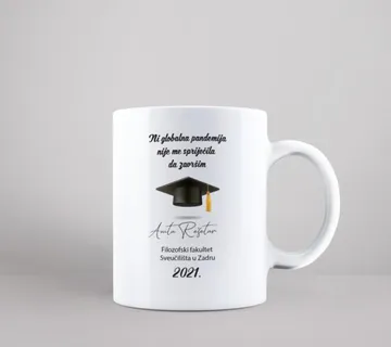 Personalizirana šalica za uspješni završetak fakulteta - cover