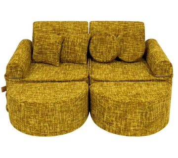 Srednja modularna sofa za djecu - Tangle Honey Mustard Plus - cover