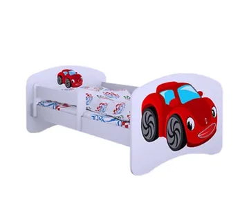 Drveni dječji krevet Happy autić bez ladice – 160*80 - cover