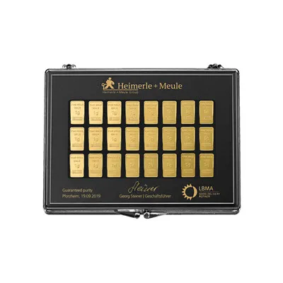 50 x 1 gram zlata (UnityBars) | Heimerle + Meule - cover