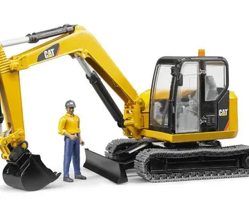 Bruder bager CAT mini-excavator + radnik - cover