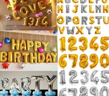 (5 kom) 45cm Folijski baloni brojevi i slova Akcija - cover