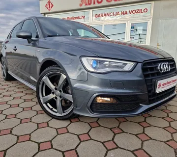 Audi A3 1,6 TDI 2016.,S-line, reg:15.9.2026., SERVIS, GRIJ SEJD, ALU18 - cover