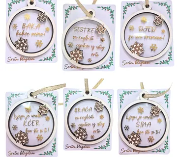 Kuglice za bor s porukom - cover