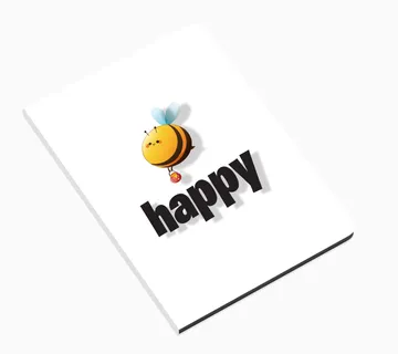 Bilježnica- bee happy - cover