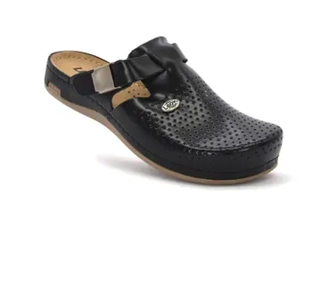 KOŽNE ANATOMSKE KLOMPE, Crna, JAFG - cover