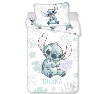 Lilo & Stitch ‘Ohana’ posteljina za bebe, 100×135 cm - cover