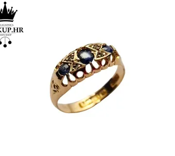 ZLATNI PRSTEN S DIJAMANTIMA 0,02ct / R1, RATE! - cover