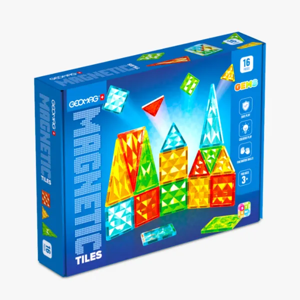 Geomag Magnetic Tiles Gems 16 - cover