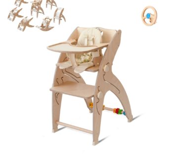 QuarttoLino 7u1 dječja stolica za bebe i djecu Nature sa volanom - cover