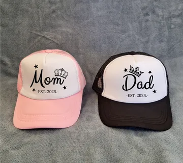 Šilt kapa s tiskom (roza/crna) - cover