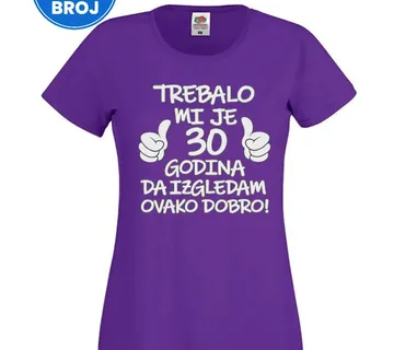 Ženska majica za rođendan – Trebalo mi je… - cover