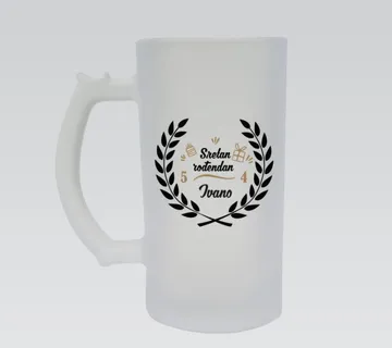 Personalizirana staklena pivska krigla povodom rođendana - cover