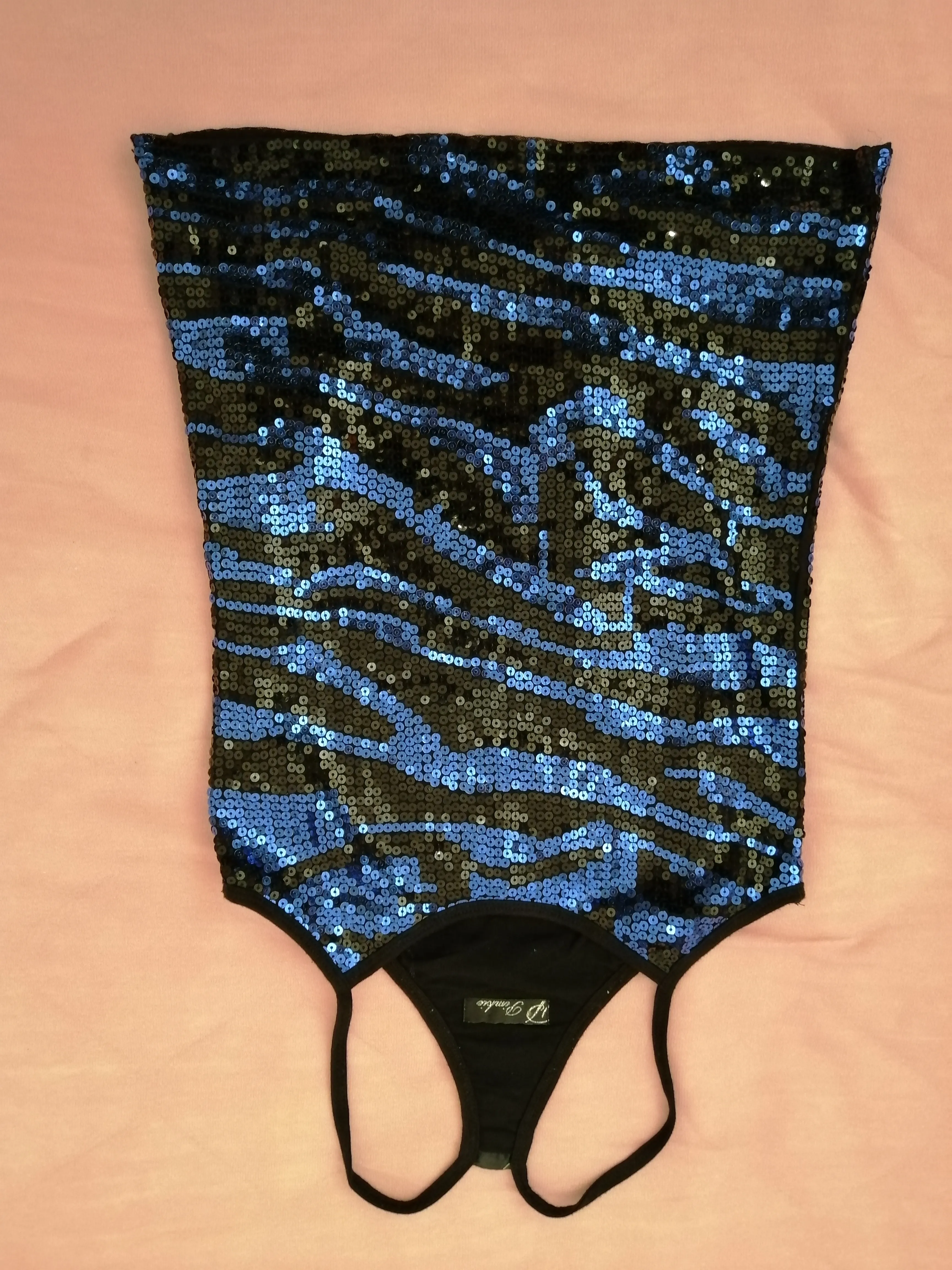 Crno/plava maja na bretele - cover