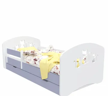 Drveni dječji krevet Design mačka s ladicom – 160*80 - cover