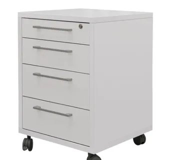 Ladičar s kotačima 4 ladice 48x49x68 cm bijeli -cijena u trgovini 140€ - cover