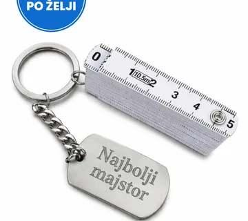 Personalizirani privjesak metar s gravurom po želji - cover