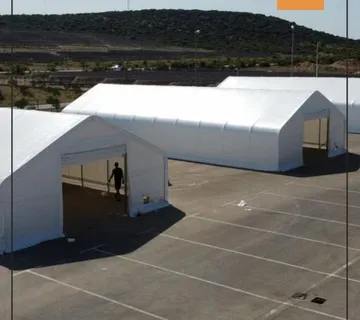 Montažna hala / montažni šator 9.15x12m 4,5m (V) 110m2 DOSTUPNO ODMAH - cover