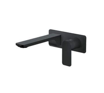 Miješalica (slavina) za umivaonik podžbukna izljev 204mm ROSAN S2 crna - cover