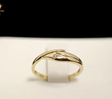 ZLATNI PRSTEN 1.50G 14K S DIJAMANTOM / R1, RATE !! - cover