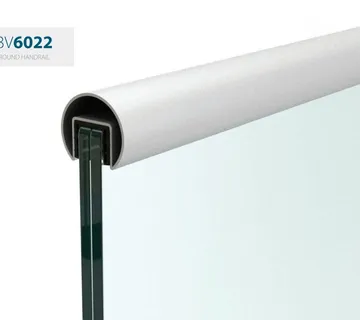 ALUMINIJSKI Rukohvat okrugli sa gumom za staklo BV 6022 - cover